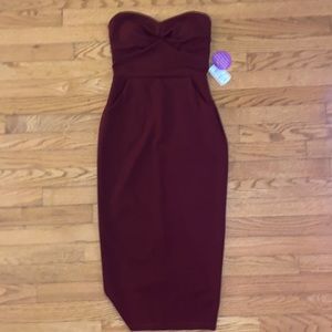 Maroon Dress - Wedding Guest